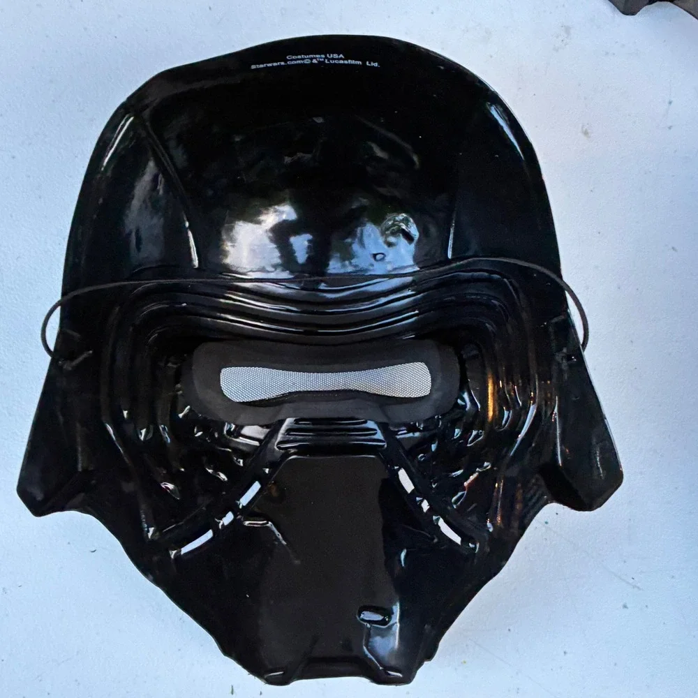 Star Wars Kylo Ren Costume Mask Kids Black Silver Lucasfilm Cosplay Helmet